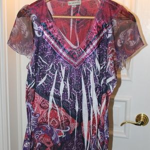 Purple and Red Vintage T-shirt